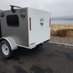 Teardrop trailer with windows