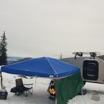 Winter camping with doggo